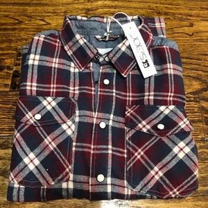 NWT Joe’s Plaid Flannel Shirt Sz. S